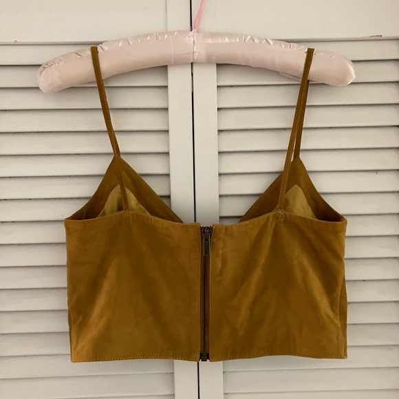 Michelle Mason Suede Crop Top - Picture 5 of 10